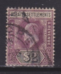 Straits Settlements 125 VF-used neat cancel nice color cv $ 100 ! see pic !