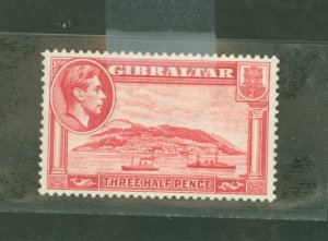 Gibraltar #109b Unused Single