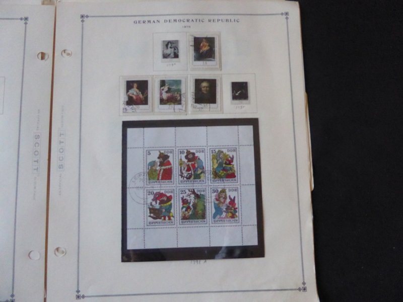 Germany and Area 1975-1977 Mint/Used Stamp Collection on Scott Int Album Pages