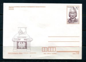 Poland Monument Jana III Sobieskiego Warsaw Postal Stationary Cover Unused 11616