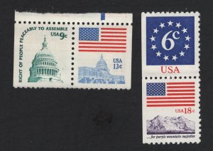 United States MINT Scott Number BOOKLET PAIRS 1623Bc & 1893c  MNH  #D5 - BARNEYS