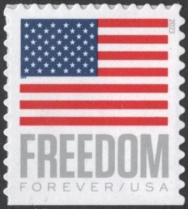 SC#5790 (Forever) Freedom U.S. Flag Booklet Single: APU (2023) SA