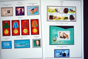 COLOR PRINTED RUSSIA 2014-2016 STAMP ALBUM PAGES (73 illustrated pages)