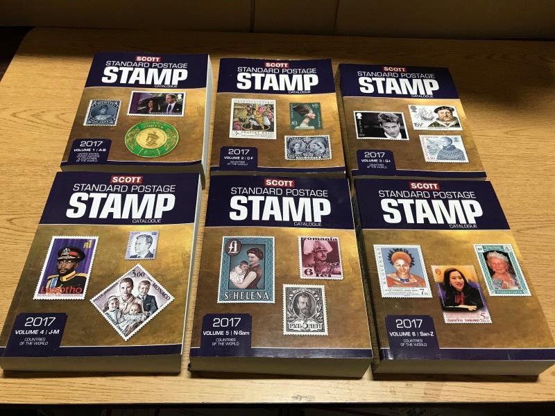 Complete Set 2017 SCOTT STANDARD POSTAGE STAMP CATALOGUE VOLUME 1-6