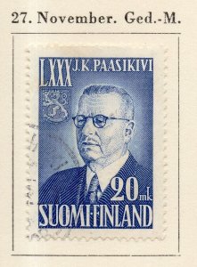 Finland 1951 Early Issue Fine Used 20mk. NW-215538