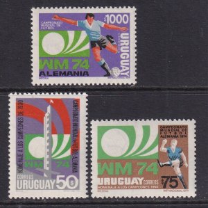 Uruguay 879-881 MNH VF