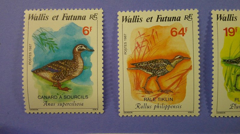 Wallis & Futuna 1987 Birds Scott# 363-368 Complete Mint VF-XF Never Hinged