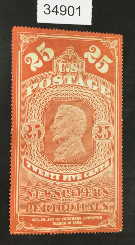 MOMEN: US STAMPS #PR3 NO GUM AS ISSUED  $400 LOT #34901