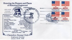 PIONEERS OF HISTORIAL ENGLEWOOD  - ENGLEWOOD, CO  1976  FDC17732