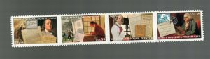 4021-24 Benjamin Franklin Strip  MNH