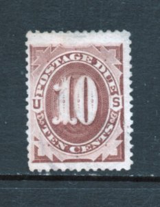 Scott # J5  10 Cent   used   brown