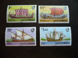 Stamps - The Gambia - Scott# 413-416 - Mint Never Hinged Set of 4 Stamps
