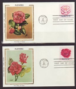 US 1876-1879 Flowers 1981 Colorano S/4 U/A FDC