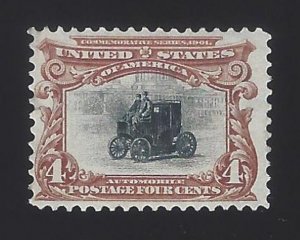 US #296 1901 Red Brown & Black Perf 12 MNH F-VF SCV $180