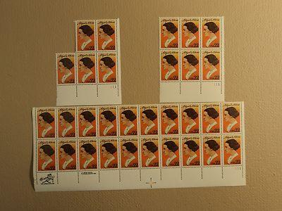 USPS Scott 2146 22c 1985 Abigail Adams Lot Of 3 Plate Blo...