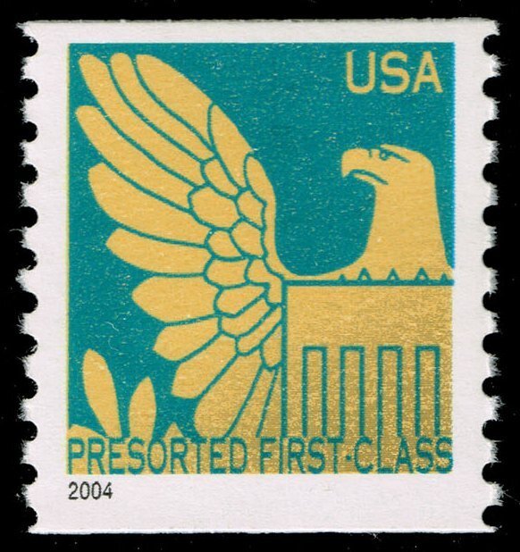 US #3848 Eagle - WAG Perf. 9.75 Vert; MNH