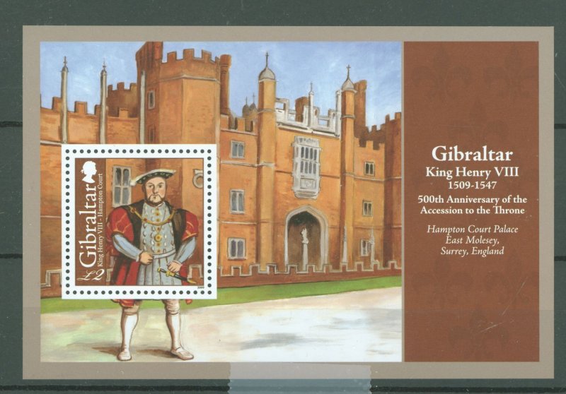 Gibraltar #1181  Souvenir Sheet (King)