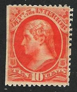 US. O19.  Mint. Hinge remnant. (0649)