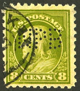 U.S. #431 USED CREASES ON REVERSE 