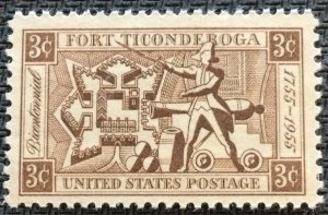 US #1071 MNH Single Fort Ticonderoga SCV $.25