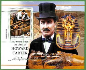 B2642 - Sierra Leone - ERROR MISPERF Stamp Sheet - 2024 - Carter EGYPTOLOGY