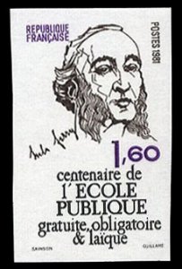 France, 1950-Present #1770 (YT 2167a) Cat€15, 1981 Public School Centenary,...