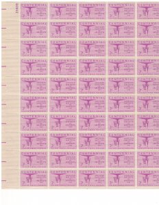 #1089 – 1957 3¢ American Institute of Architects – MNH OG Sheet