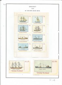 GRUNAY- 1982 - Ships- Sheets - Mint Light Hinged - Private Issue