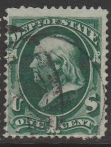 U.S. Scott #O57 Franklin - Dept. of State - Official Stamp - Used Single