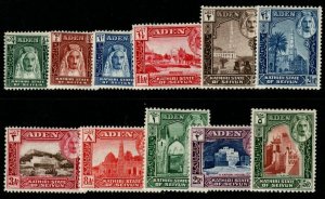 ADEN-SEIYUN SG1/11 1942 DEFINITIVE SET MTD MINT