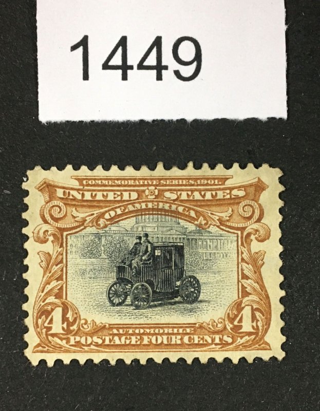 MOMEN: US STAMPS # 296 MINT OG H LOT #F 1449