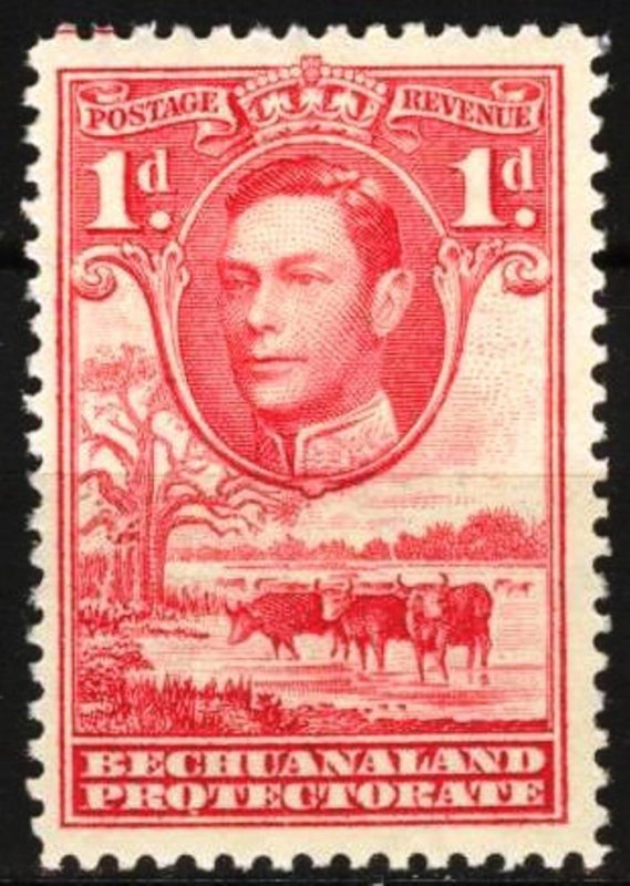 Bechuanaland Protectorate 1938 Buffaloes 1 d MNH