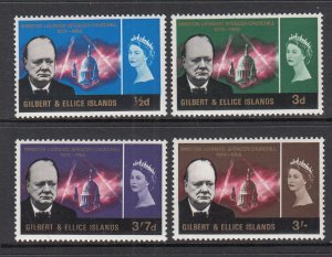 Gilbert and Ellice 106-109 Churchill MNH VF