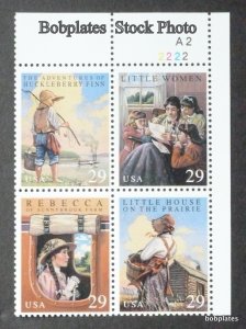 BOBPLATES #2785-8 Classic Books Plate BLOCK F-VF NH ~ See Details for #s/Pos