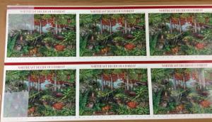 3899 N.E.Deciduous Forest, uncut press sheet of 80 37¢ stamps, 2005, $29.60 face