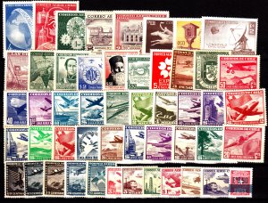 Chile 50 different airmail mint