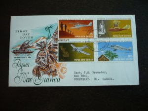 Postal History - Papua New Guinea - Scott# 348-351 - First Day Cover