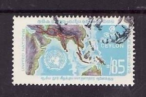 Ceylon--Sc#469- id8-used 85c-ECAFE-Maps-1972-