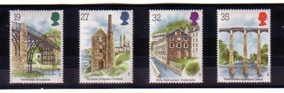 Great Britain Sc 1280-3 1989 Industrial Archaeology stamp set mint NH