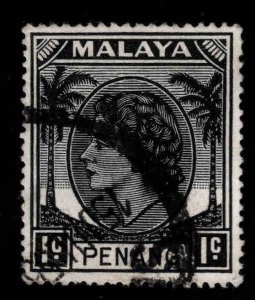 MALAYA Penang Scott 29 used 1954-55 QE2