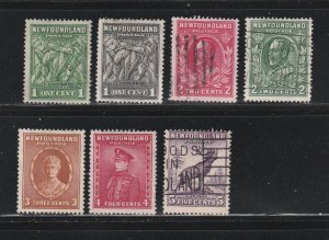 Newfoundland 183-187, 189, 191 M&U Various