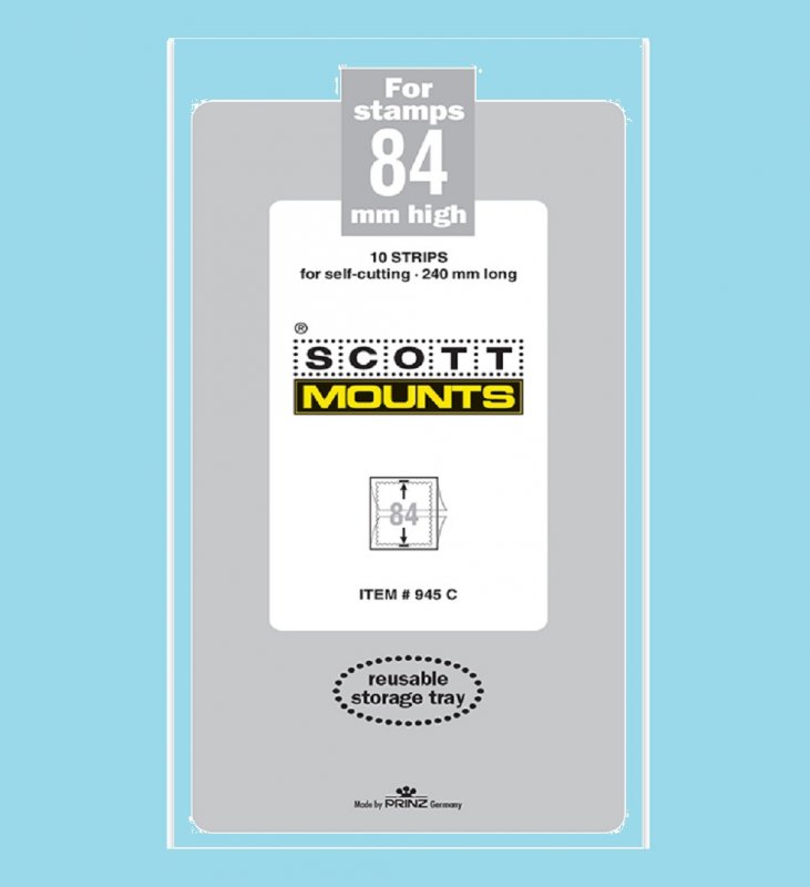 Scott Mounts Clear, 84mm STRIP 240mm, (Pgk. 10)(00945C)*