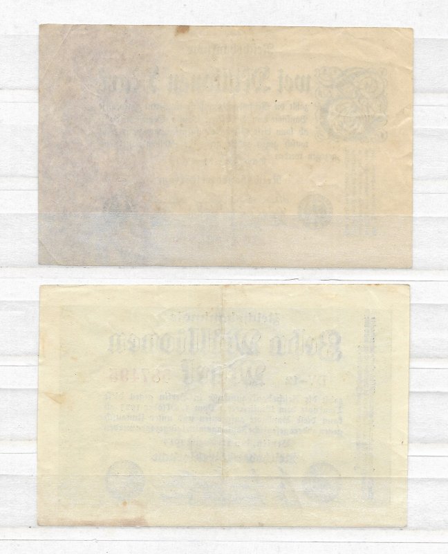 Germany 18 Different Inflation Stamps & 4 Inflation Banknotes Mint and Used