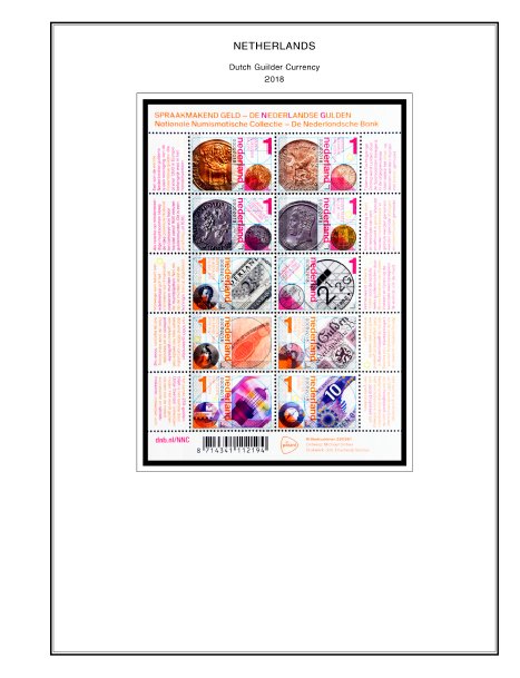 COLOR PRINTED NETHERLANDS 2011-2020 STAMP ALBUM PAGES (159 illustrated pages)