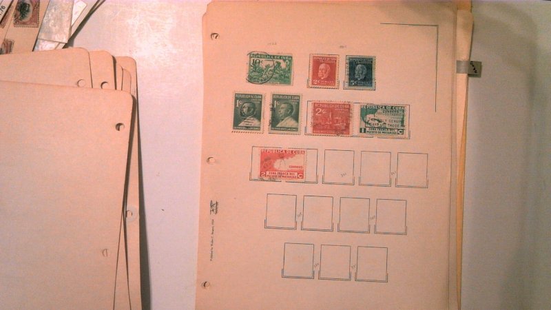 CUBA COLLECTION ON ALBUM PAGES, MINT/USED