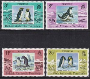 Album Treasures Br Antarctic Territory Scott # 72-75  Penguins  Mint NH