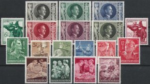 1943 Austria in the III. Reich 5 complete sets VFMNH! CAT 25$ LOOK!