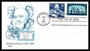 #2153 Social Security Act - Artmaster  Cachet