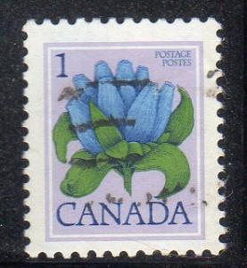 Canada 705 - Used - Bottle Gentian (Flower)