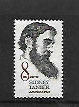 UNITED STATES, 1446, MNH, SIDNEY LANIER